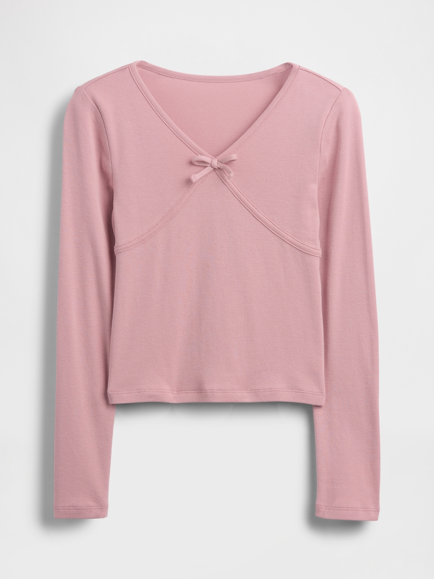 Kids Cross Front Bow T-Shirt