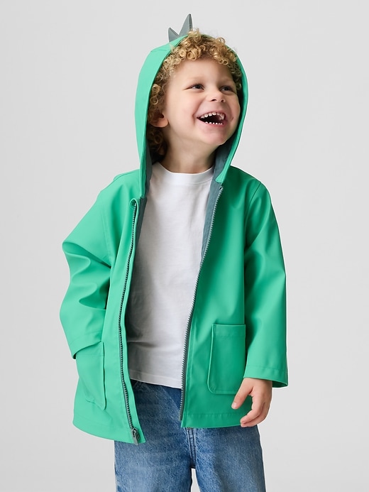 Image number 1 showing, Baby & Toddler Dino Raincoat
