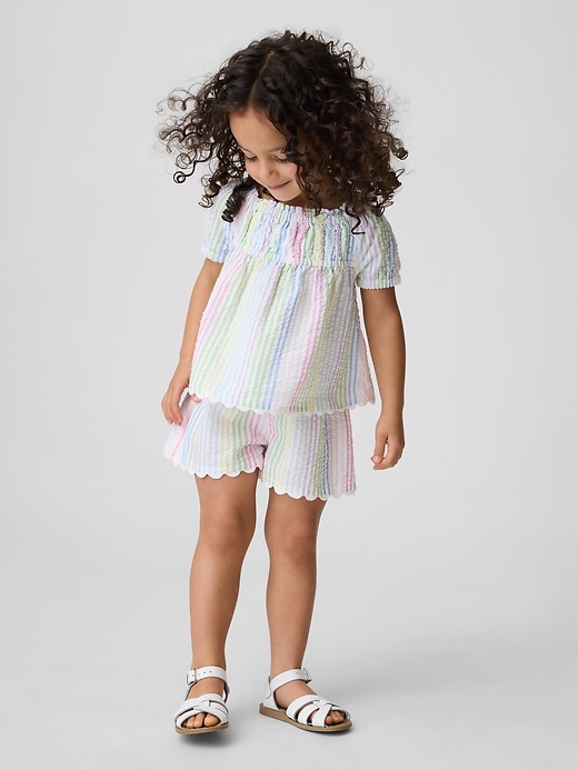 Image number 1 showing, Baby & Toddler Seersucker Stripe Outfit Set