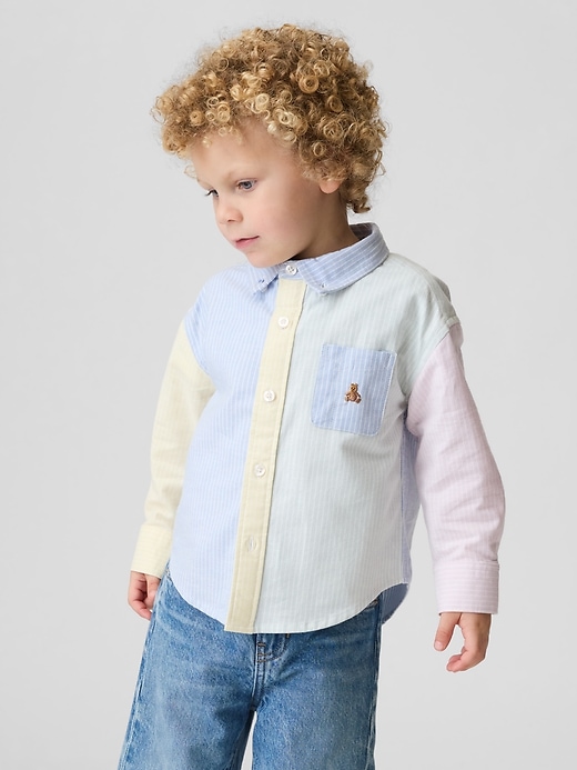 Image number 1 showing, Baby & Toddler Colorblock Oxford Shirt