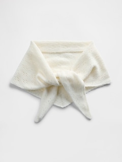 Pointelle Triangle Scarf