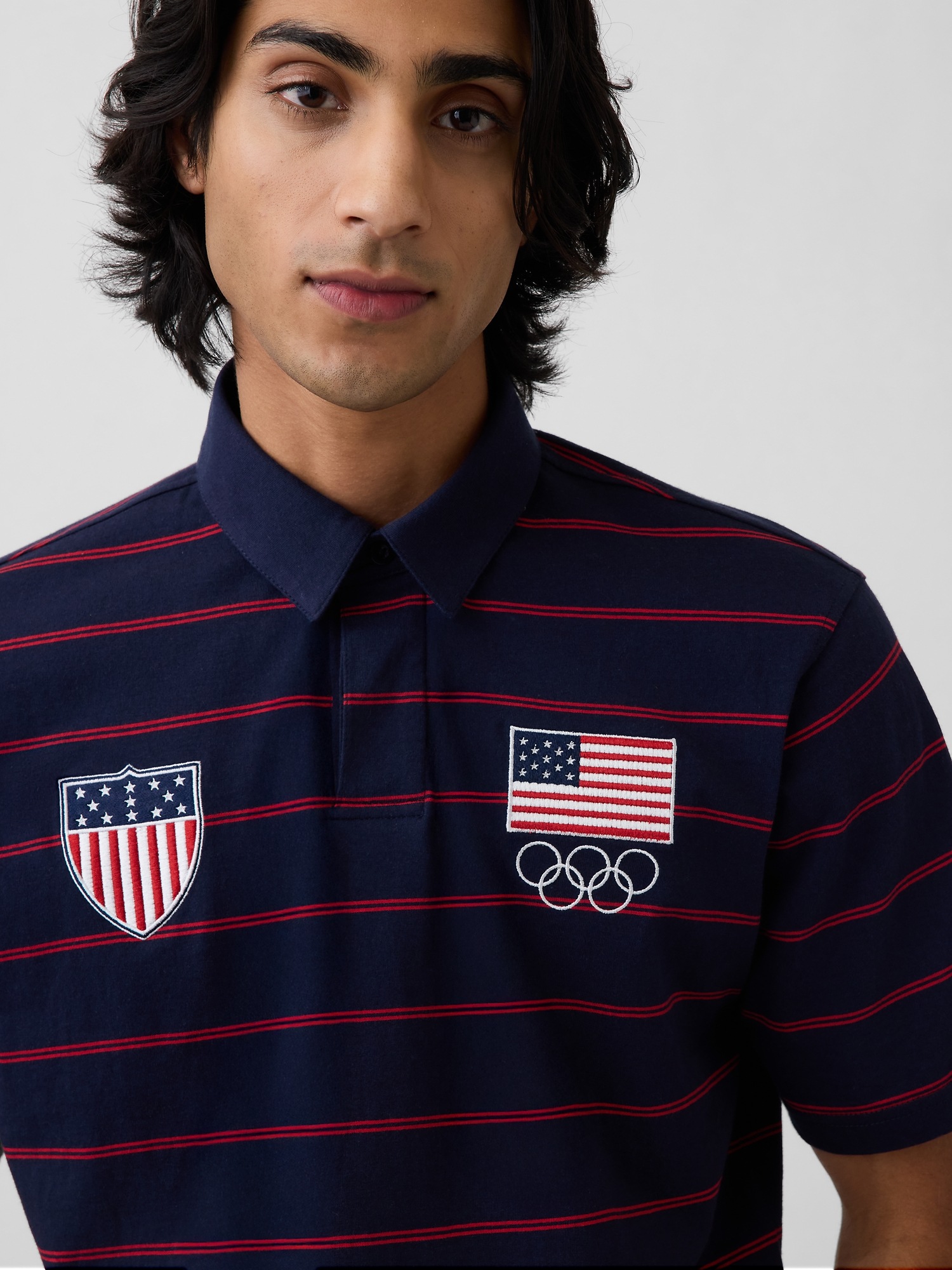 Мужские рубашки Gap Adult Team USA Polo Shirt — фото 7