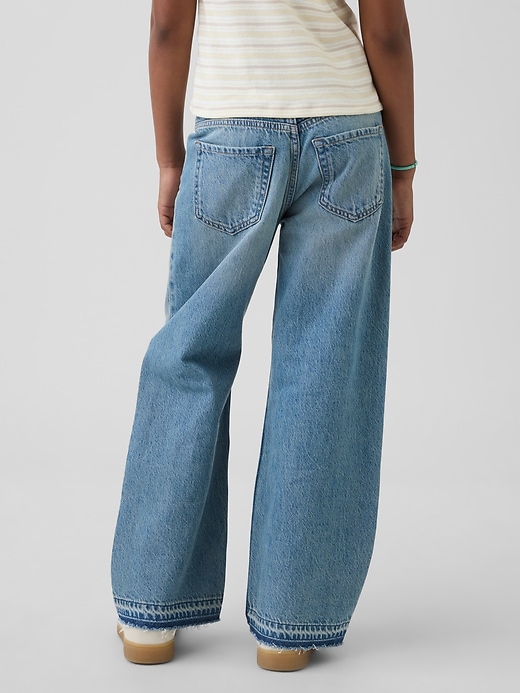 Image number 4 showing, Kids Low Rise Stride Wide-Leg Jeans