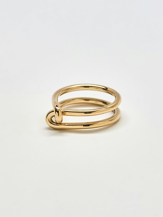 Image number 1 showing, Admiral Row Gold Double Knot Ring