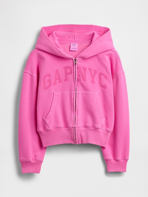 Image number 2 showing, Kids VintageSoft Oversized Logo Zip Hoodie