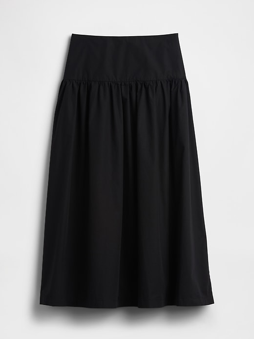 Image number 5 showing, Poplin Drop-Waist Maxi Skirt