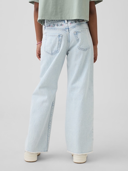 Image number 4 showing, Kids Low Rise Stride Wide-Leg Jeans