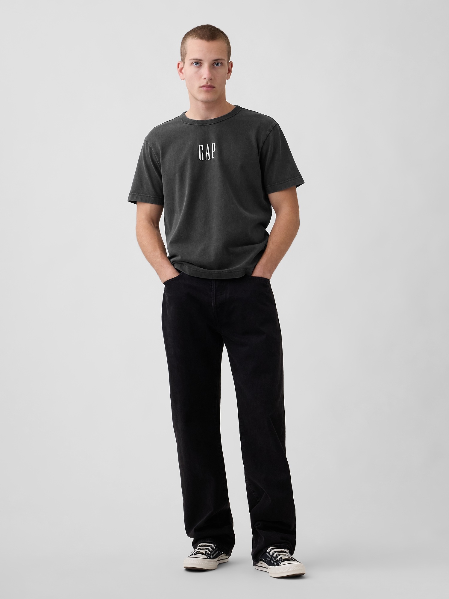 Мужские футболки Gap Heavyweight Relaxed Logo T-Shirt — фото 2