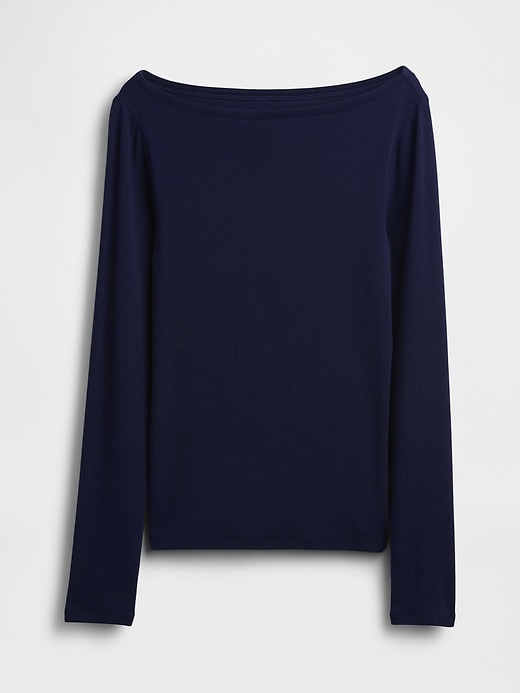 Image number 5 showing, Modern Boatneck T-Shirt