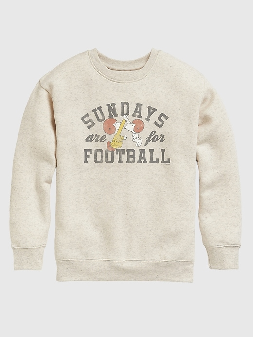 Image number 1 showing, Toddler Peanuts Snoopy Football Sunday Crew Fleece