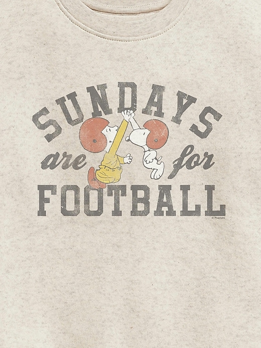 Image number 2 showing, Toddler Peanuts Snoopy Football Sunday Crew Fleece