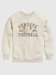 Toddler Peanuts Snoopy Football Sunday Crew Fleece