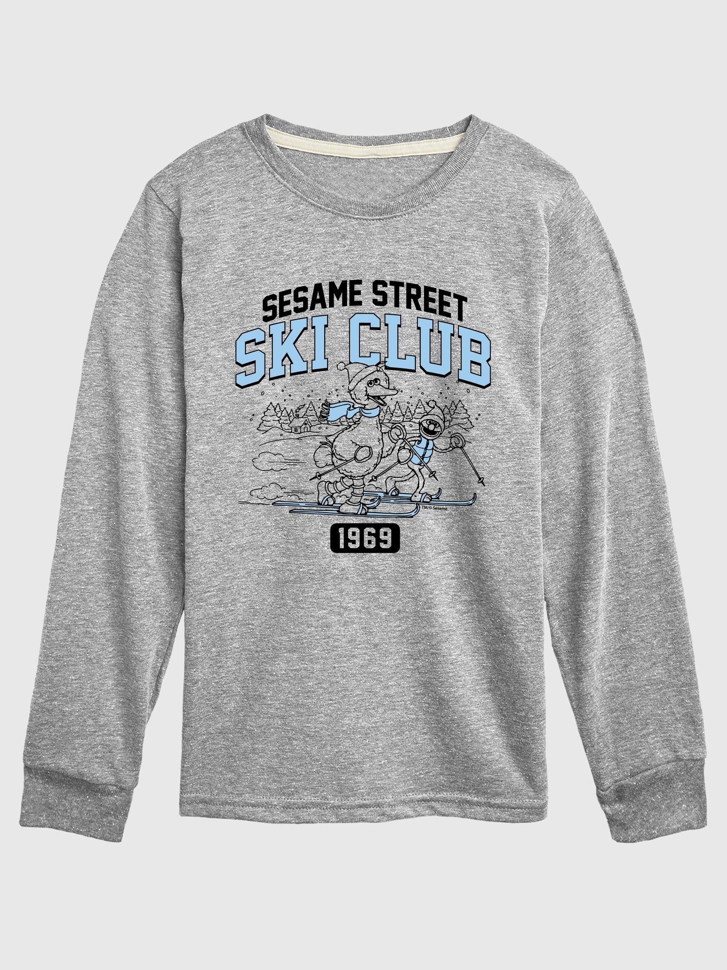 Toddler Sesame Street Big Bird Ski Club Long Sleeve Tee