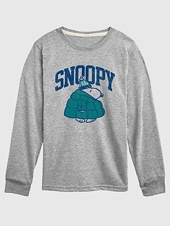 Toddler Peanuts Snoopy Puffer Long Sleeve Tee