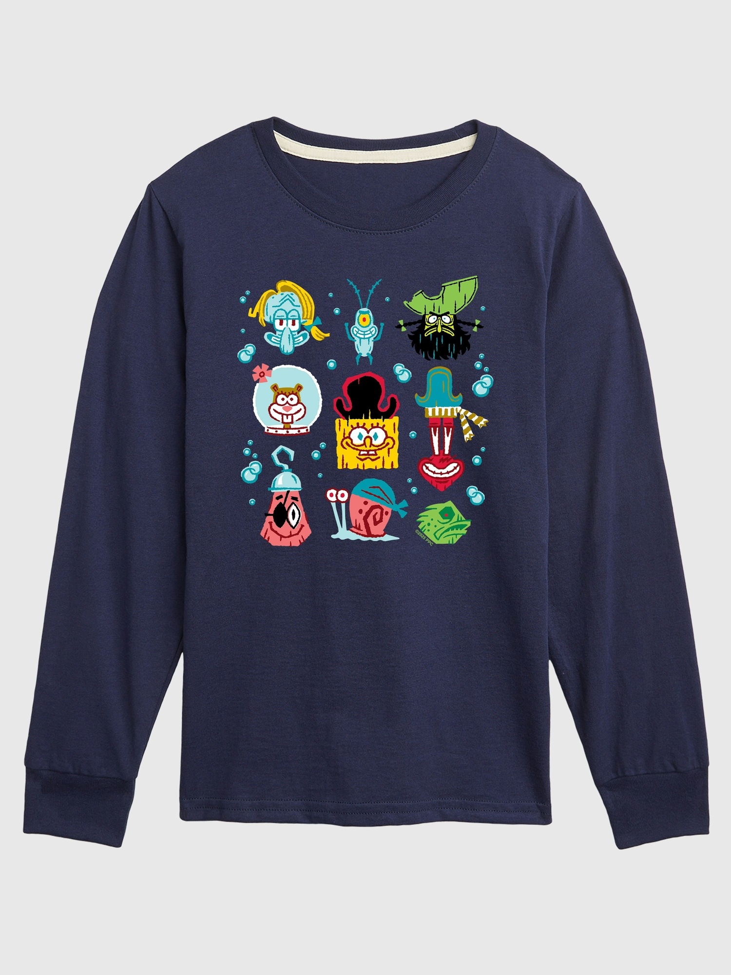 Toddler The Spongebob Movie Search For Squarepants Grid Long Sleeve Tee