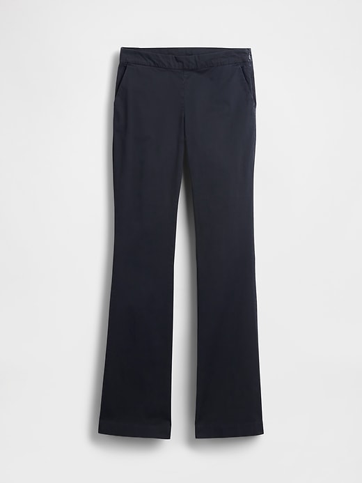 Image number 5 showing, Low Rise Fitted Flare Khakis