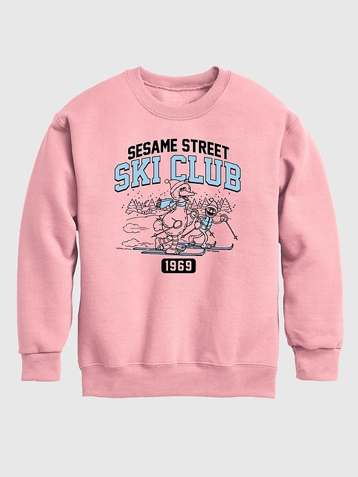 Image number 1 showing, Toddler Sesame Street Big Bird Ski Club Crew Fleece