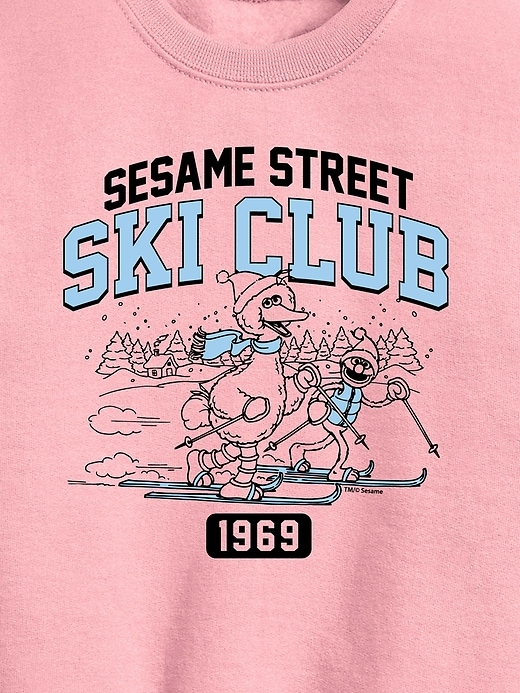 Image number 2 showing, Toddler Sesame Street Big Bird Ski Club Crew Fleece