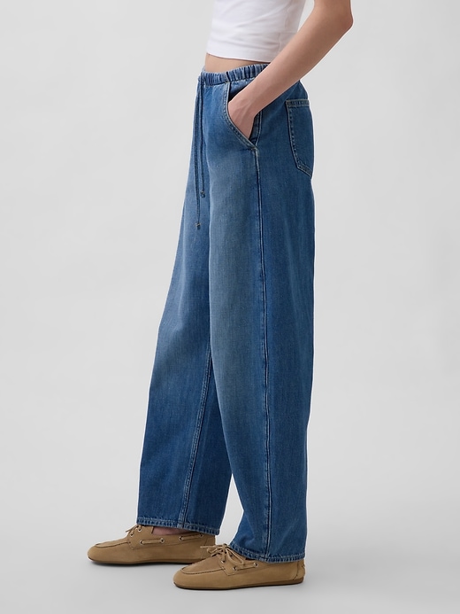 Image number 3 showing, High Rise Easy Barrel Jeans