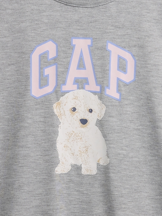 Image number 4 showing, Kids Recycled Oversized Graphic Logo PJ T-Shirt