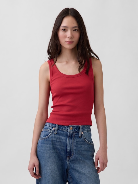 Rib Scoop Tank Top