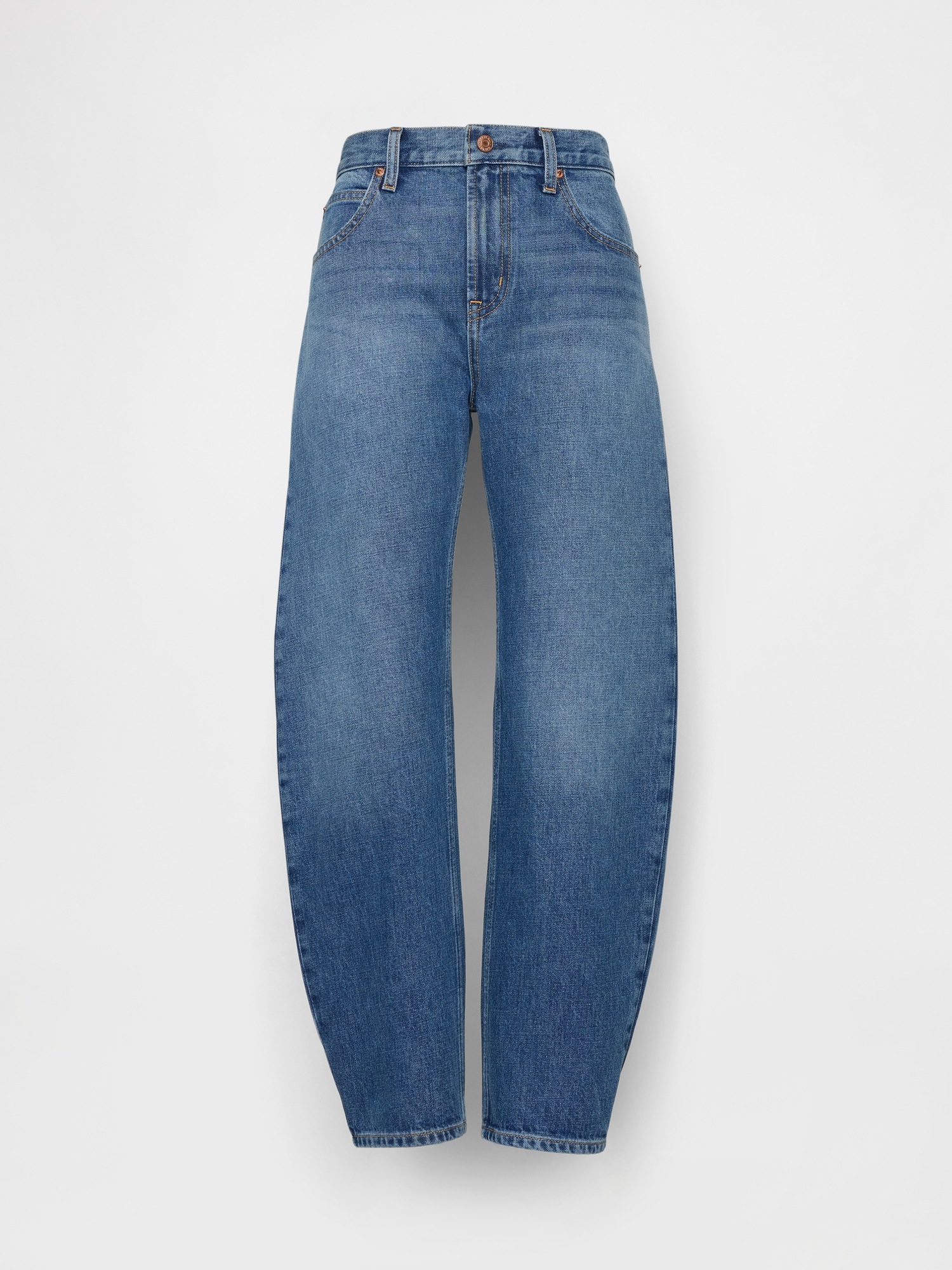 Женские джинсы Gap Mid Rise Slim Barrel Jeans — фото 6