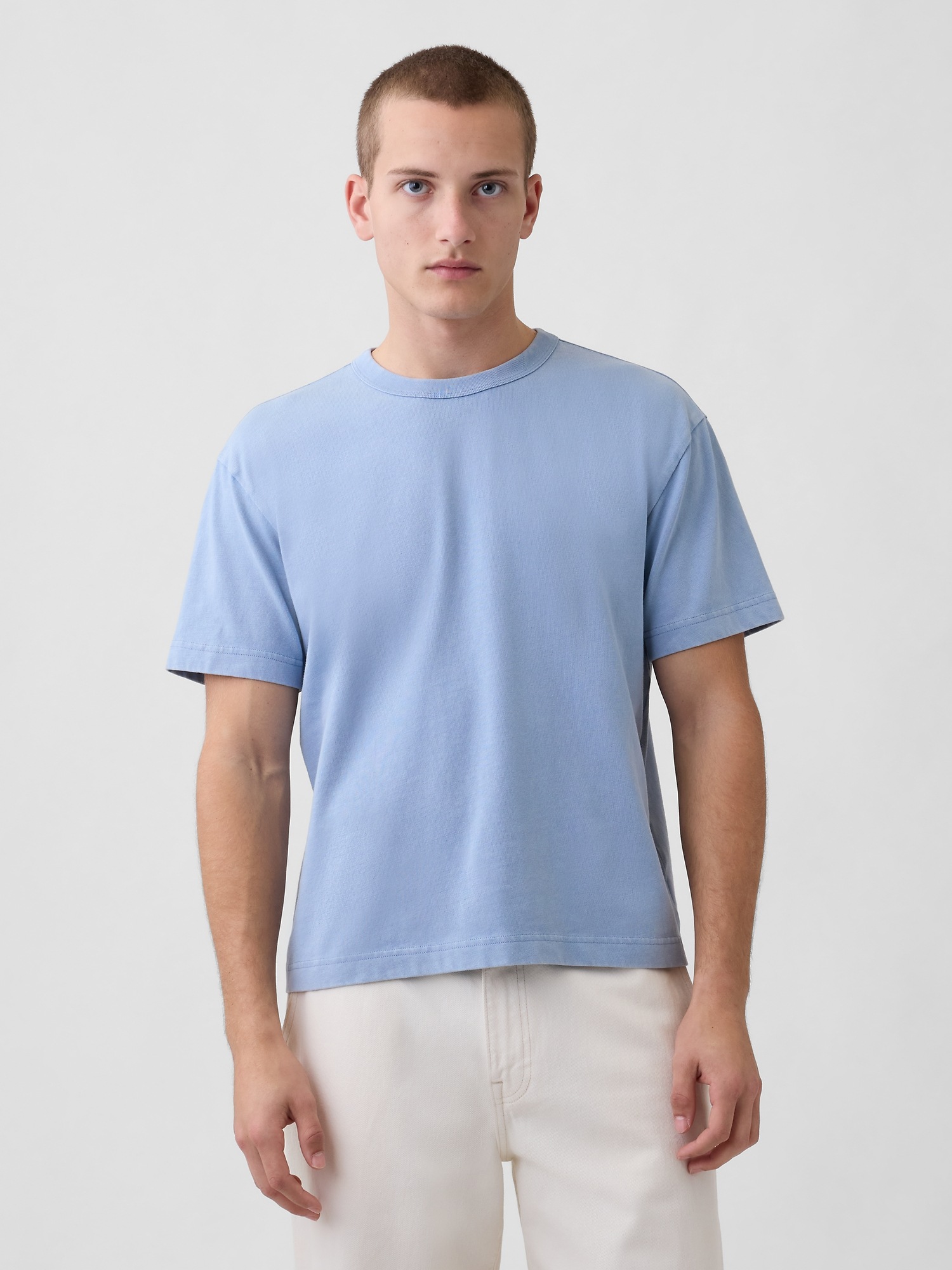 Мужские футболки Gap Adult Heavyweight Crop T-Shirt