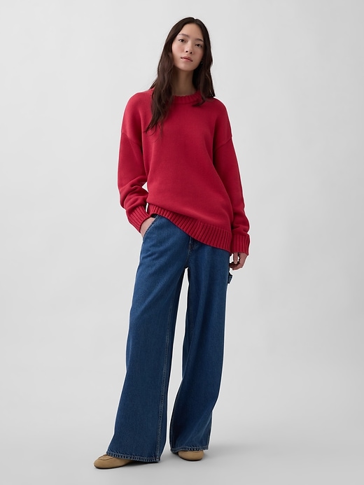 Image number 2 showing, 100% Cotton Oversized Sweater