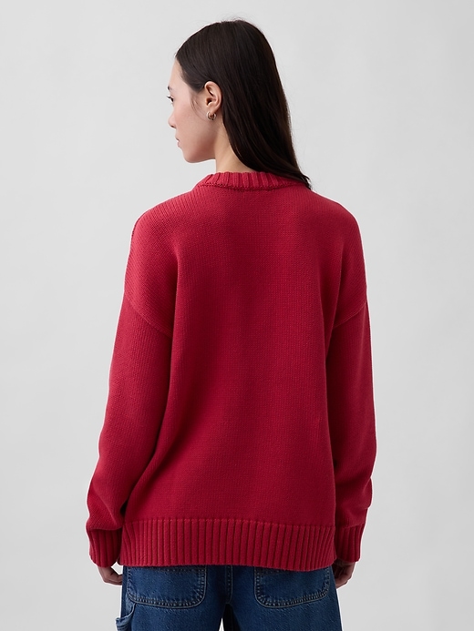 Image number 3 showing, 100% Cotton Oversized Sweater
