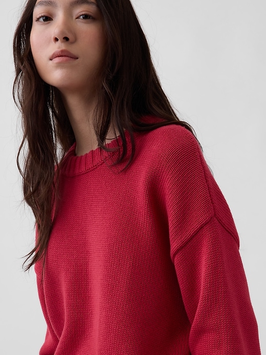 Image number 4 showing, 100% Cotton Oversized Sweater
