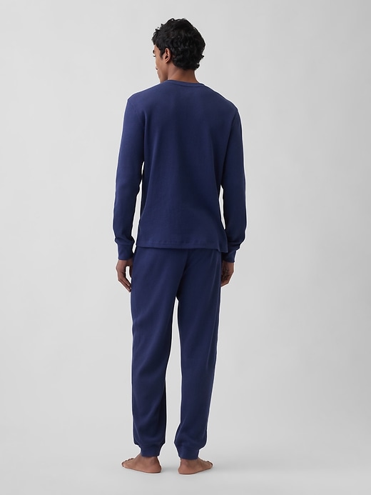 Image number 3 showing, Waffle Henley PJ Set