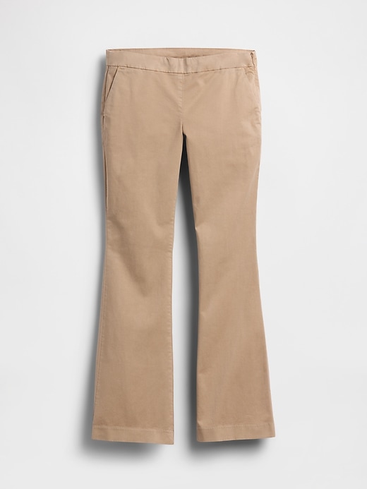 Image number 5 showing, Low Rise Fitted Flare Khakis