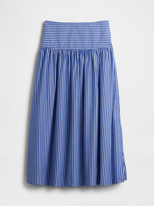 Image number 5 showing, Poplin Drop-Waist Maxi Skirt
