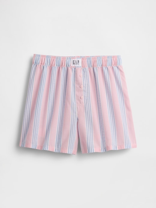 Image number 2 showing, Kids Recycled Poplin PJ Boxer Shorts