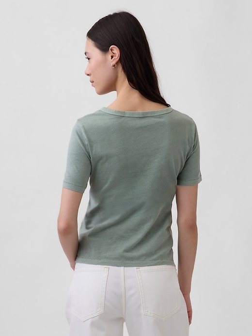 Image number 3 showing, Organic Cotton VintageSoft V-Neck T-Shirt