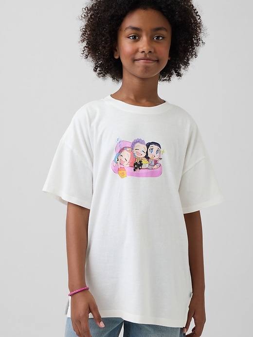 Kids KPop Demon Hunters Graphic Tunic T-Shirt