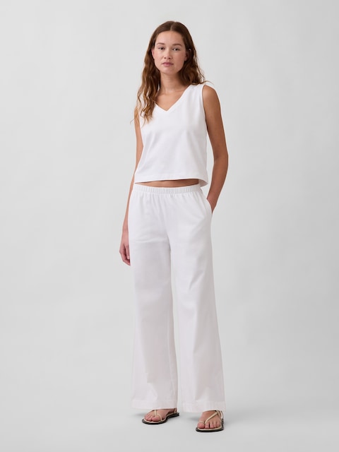 Knit Wide-Leg Pants