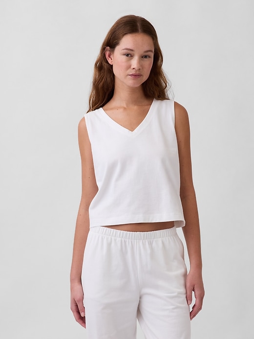 Image number 1 showing, Knit Crop Tank Top