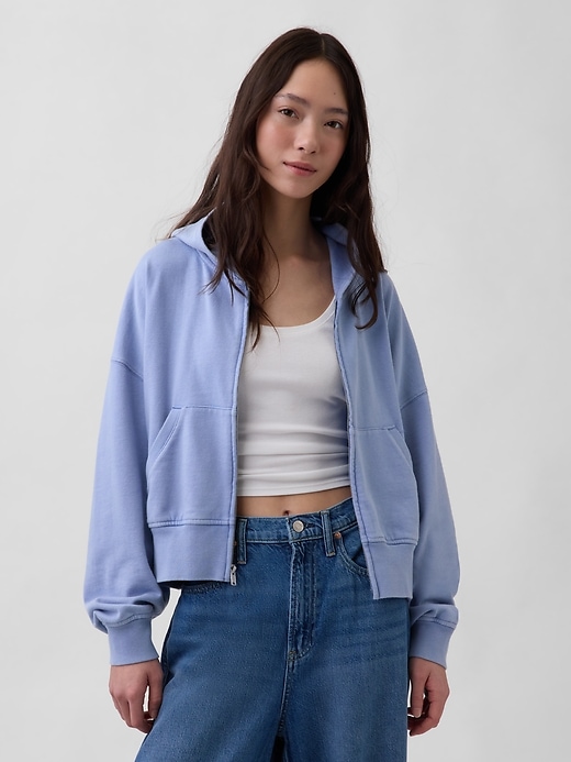 Image number 1 showing, VintageSoft Terry Zip Hoodie