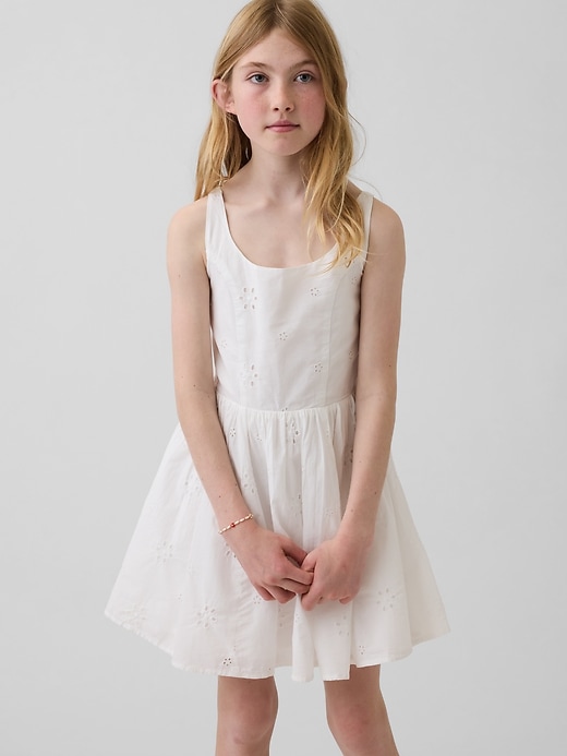 Image number 1 showing, Kids Eyelet Dress