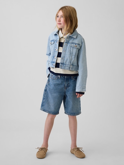 Image number 4 showing, Kids Denim Crop Jacket