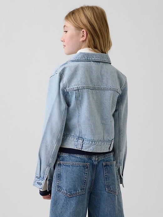 Image number 3 showing, Kids Denim Crop Jacket