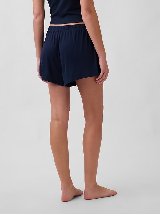 Image number 4 showing, Mini Rib Relaxed PJ Shorts