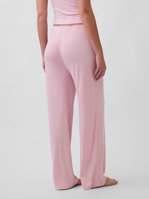 Image number 4 showing, Mini Rib Wide-Leg PJ Pants