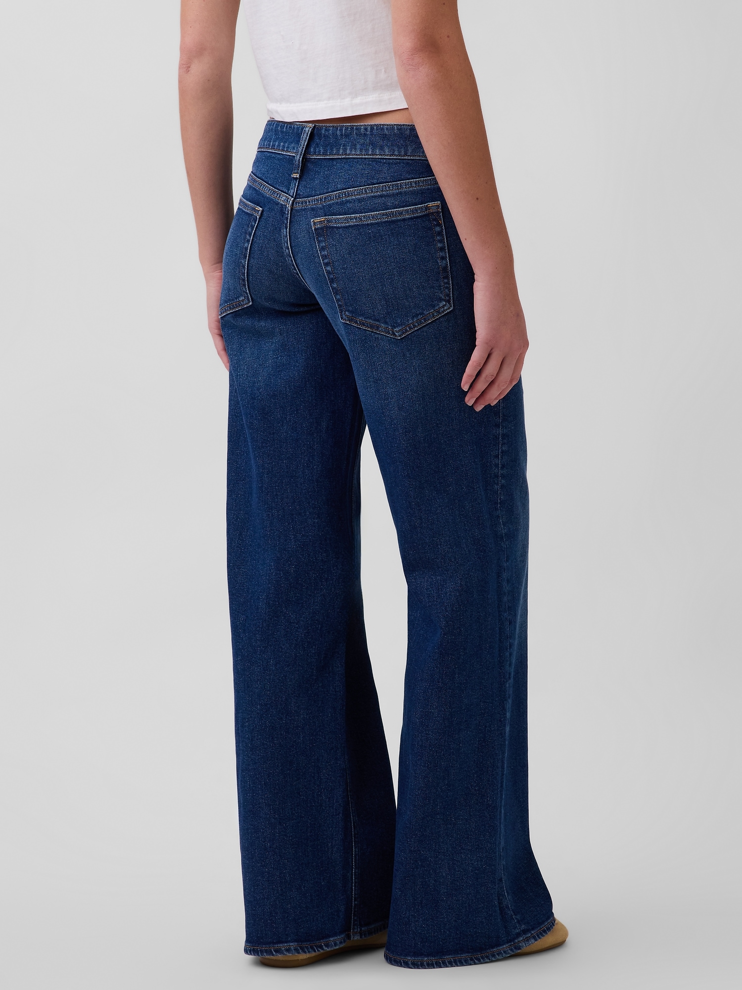 Low Rise Stride Wide-Leg Jeans