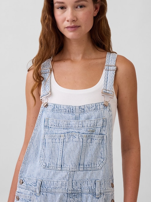 Image number 4 showing, UltraSoft Denim Horseshoe Overalls