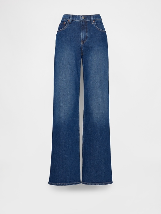 Image number 5 showing, Mid Rise Stride Wide-Leg Jeans