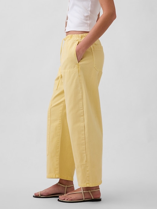 Image number 3 showing, Poplin Easy Double-Knee Barrel Pants