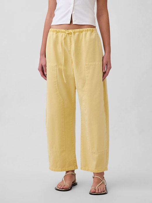 Image number 2 showing, Poplin Easy Double-Knee Barrel Pants