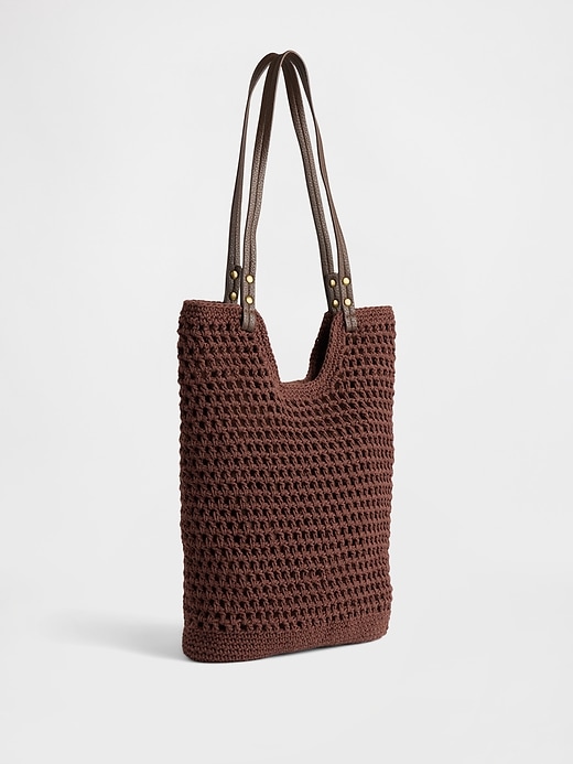 Image number 2 showing, Crochet Tote Bag
